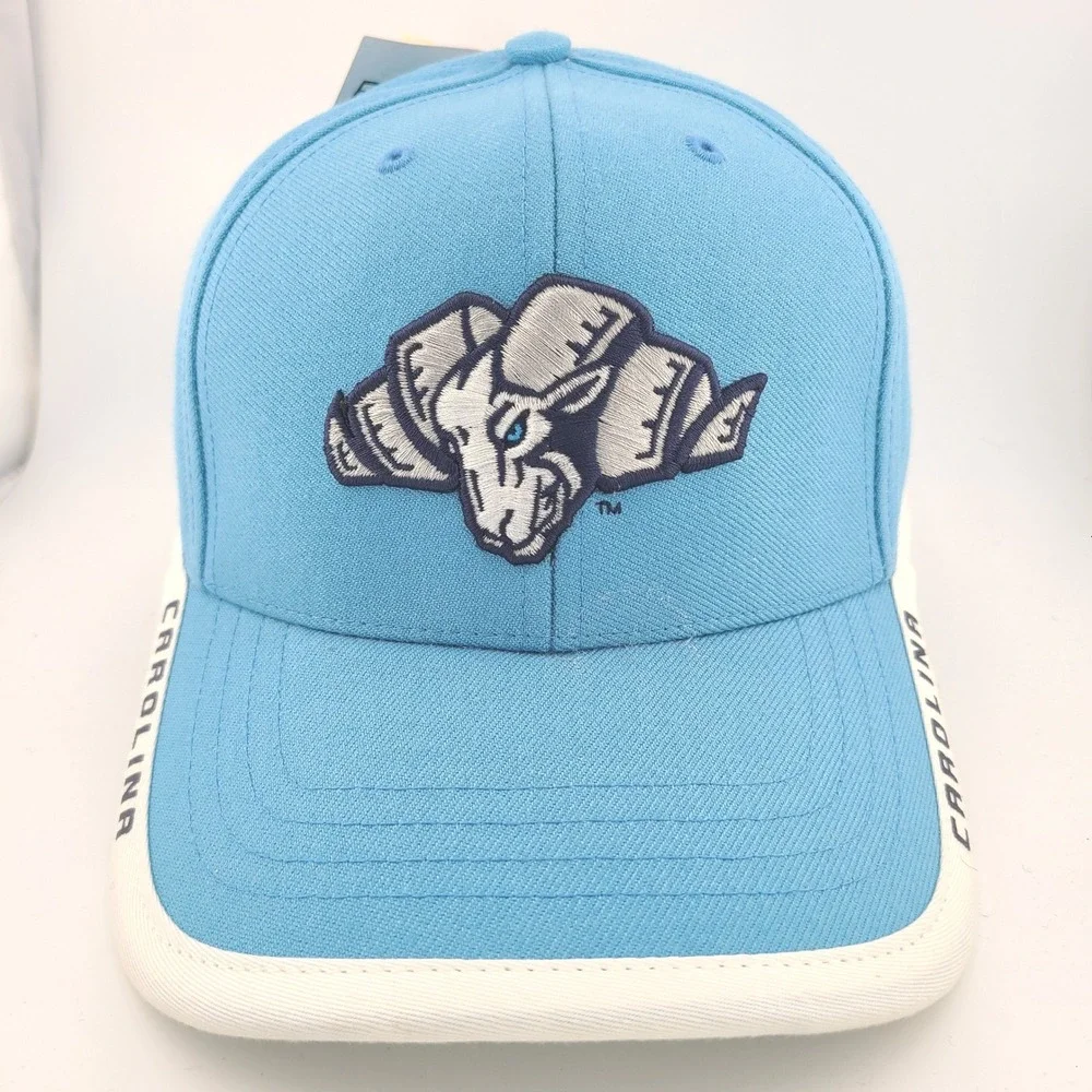 UNC Tar Heels Twins Enterprise Rameses Ram Cap Mens Blue White Strapback Hat